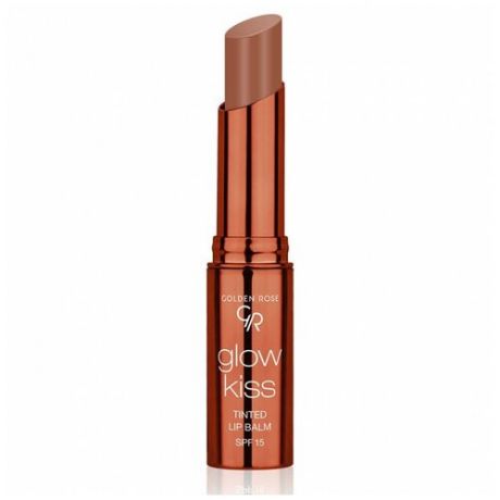 Тинт-бальзам для губ Golden Rose - Glow Kiss Tinted Lip Balm Spf 15, тон 06 Choco Cake