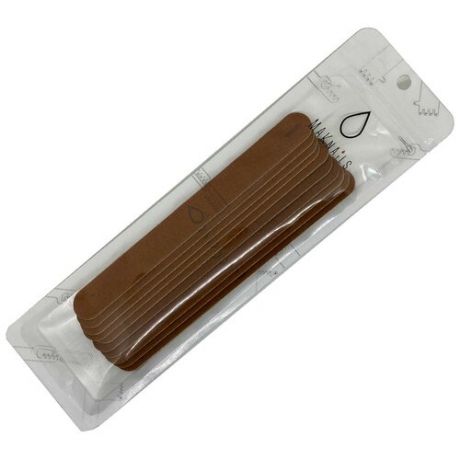 Maknails набор пилок 10 шт, для натуральных ногтей, на деревянной основе коричневая, 150/220, 178мм
