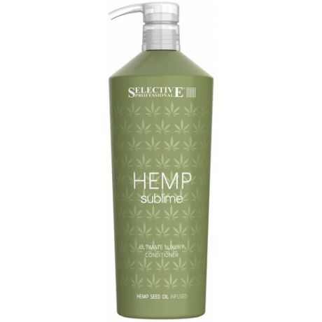 Selective Professional Кондиционер увлажняющий Hemp Sublime для сухих и поврежденных волос с маслом семян конопли, 1000 мл