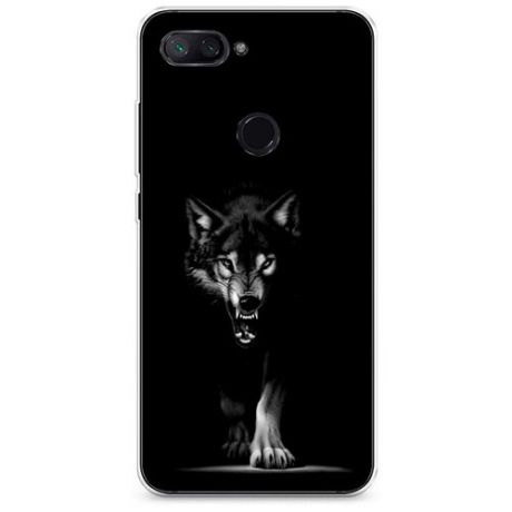 Силиконовый чехол "Туманный волк" на Xiaomi Mi 8 Lite (Youth Edition) / Сяоми Ми 8 Лайт (Юс Эдишн)