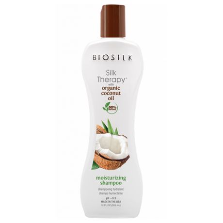 Шампунь chi biosilk silk therapy & organic coconut oil moisturizing shampoo