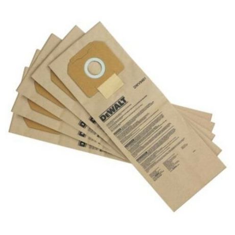 DeWalt Мешки бумажные для пылесосов DWV900, DWV901, DWV902, 5 шт