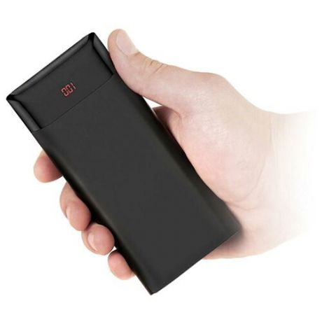 Внешний аккумулятор power bank Mivo емкостью 30000 мАч (повер банк для телефона) - USBx3, Micro USB, Type-C, LED дисплей в подарочной упаковке