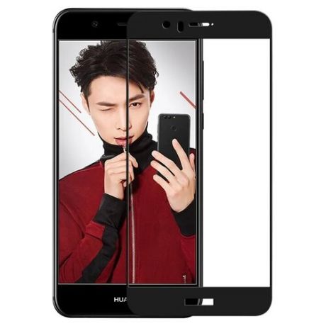 Защитное стекло на Huawei Nova 2, Silk Screen 2.5D, черный
