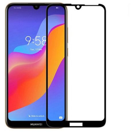 Защитное стекло на Huawei Honor 8A/Honor 8A Pro/ Honor Play 8A/Y6 (2019)/Y6 Pro (2019)/Y6S (2019), 9D, черный