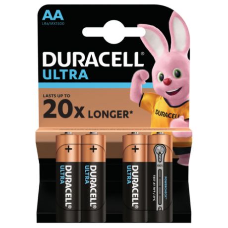 Батарейка алкалиновая Duracell Ultra AA/LR6 4 шт