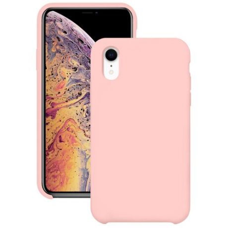 Силиконовый чехол для Apple iPhone XR (10 R) / Защитный чехол для мобильного телефона Эпл Айфон Икс Эр (10 Эр) с покрытием Софт Тач / Защитный силикон кейс для смартфона / Премиум покрытие Soft touch (Розовый)