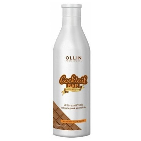 OLLIN Professional крем-шампунь Cocktail Bar Chocolate Shake Шоколадный коктейль Шелковистость волос, 500 мл