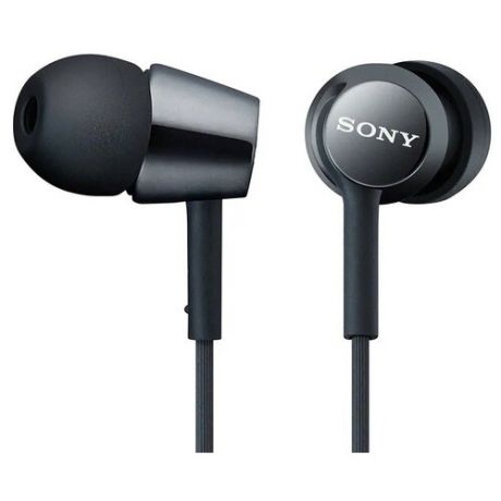 Наушники Sony MDR-EX155 с микрофоном, черный