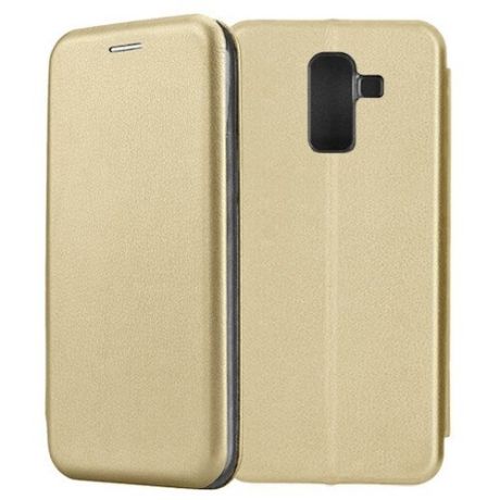 Чехол-книжка Fashion Case для Samsung Galaxy J8 J810 золотистый