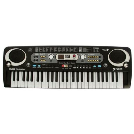Синтезатор "Музыкальный взрыв", 54 клавиши, с адаптером , радио и USB, работает от сети и от батаре