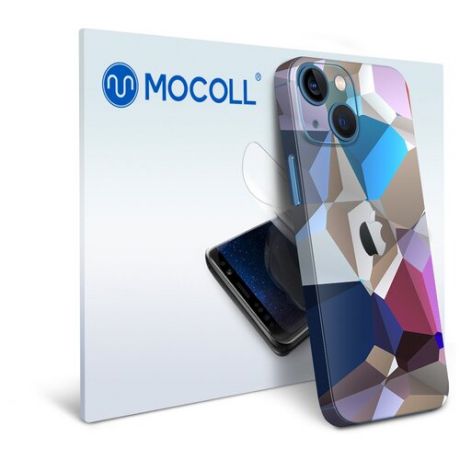 Гидрогелевая защитная пленка MOCOLL для задней панели Apple iPhone 13 Mini Цветная мозаика