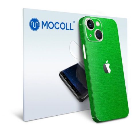 Гидрогелевая защитная пленка MOCOLL для задней панели Apple iPhone 13 Mini Металлик Зеленый