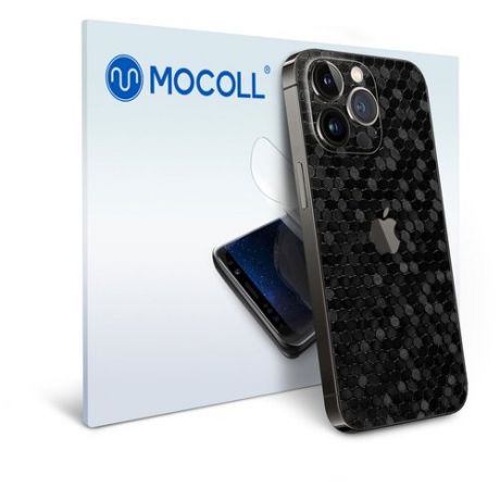 Гидрогелевая защитная пленка MOCOLL для задней панели (Half Cover) Apple iPhone 13 Pro Тень соты