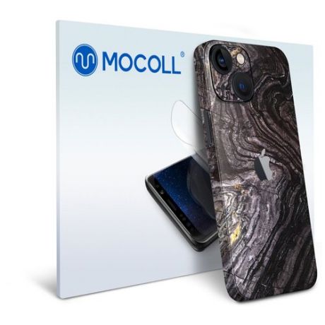 Гидрогелевая защитная пленка MOCOLL для задней панели Apple iPhone 13 Камень Черный