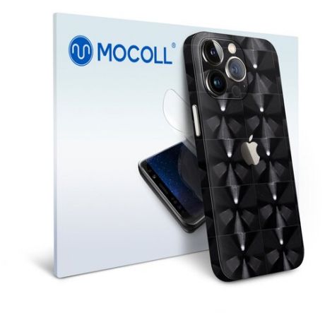 Гидрогелевая защитная пленка MOCOLL для задней панели Apple iPhone 13 Pro Кошачий глаз Черный