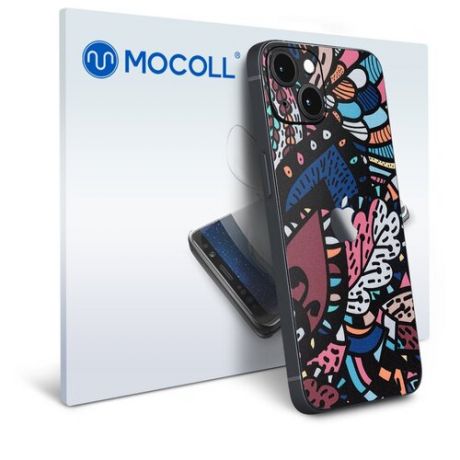 Гидрогелевая защитная пленка MOCOLL для задней панели (Half Cover) Apple iPhone 13 Mini Богемный узор Пальметта