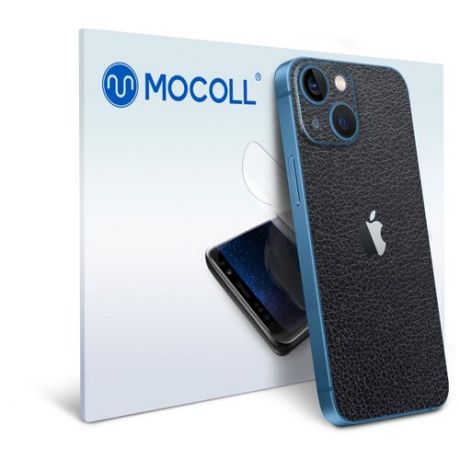 Гидрогелевая защитная пленка MOCOLL для задней панели Apple iPhone 13 Кожа Черная