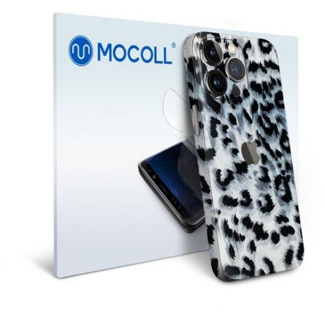 Гидрогелевая защитная пленка MOCOLL для задней панели Apple iPhone 13 Pro Max Снежный барс