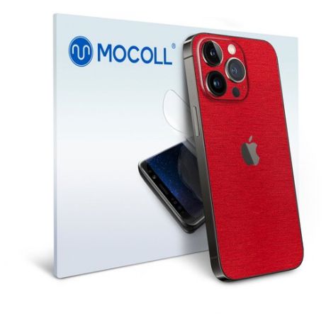 Гидрогелевая защитная пленка MOCOLL для задней панели (Half Cover) Apple iPhone 13 Pro Max Металлик Красный
