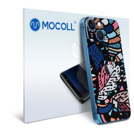 Гидрогелевая защитная пленка MOCOLL для задней панели Apple iPhone 13 Богемный узор Пальметта
