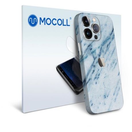 Гидрогелевая защитная пленка MOCOLL для задней панели Apple iPhone 13 Pro Мрамор