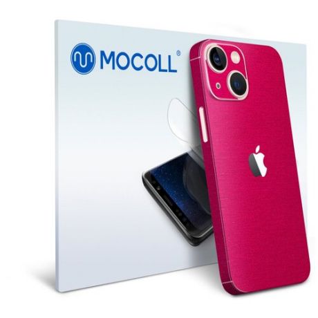 Гидрогелевая защитная пленка MOCOLL для задней панели Apple iPhone 13 Mini Металлик Розовый