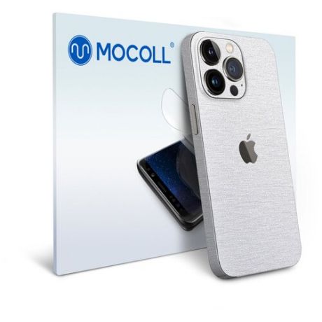 Гидрогелевая защитная пленка MOCOLL для задней панели Apple iPhone 13 Pro Металлик Серебристый