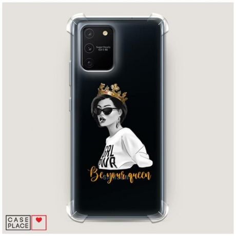 Чехол силиконовый Противоударный Samsung Galaxy A91 Be your Queen