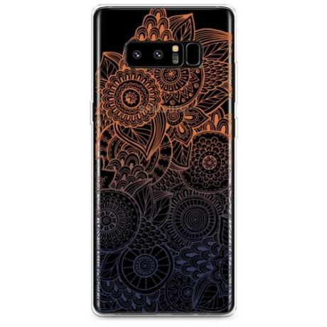 Силиконовый чехол "Радужный кружевной узор" на Samsung Galaxy Note 8 / Самсунг Галакси Нот 8