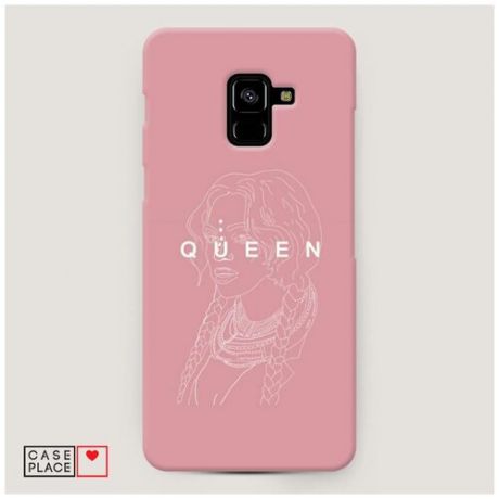 Чехол Пластиковый Samsung Galaxy A8 Plus 2018 Beyonce Queen набросок