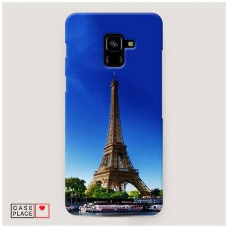 Чехол Пластиковый Samsung Galaxy A8 Plus 2018 Эйфелева башня летом
