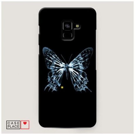 Чехол Пластиковый Samsung Galaxy A8 Plus 2018 Бабочка рентген