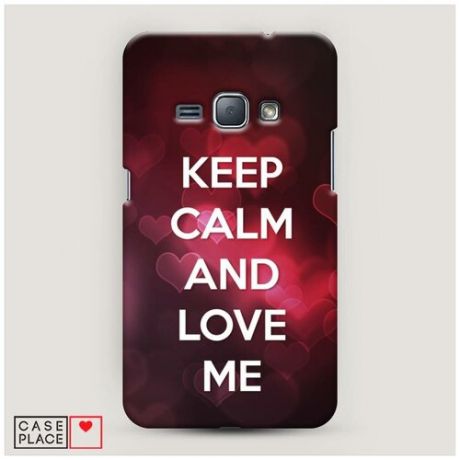 Чехол Пластиковый Samsung Galaxy J1 2016 Keep calm and love me 2
