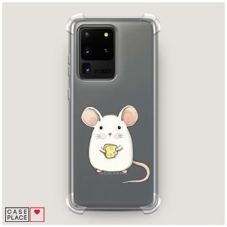 Чехол силиконовый Противоударный Samsung Galaxy S20 Ultra Мышка