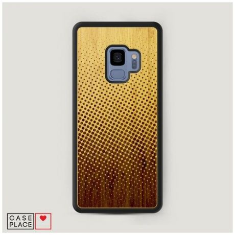 Чехол Деревянный Samsung Galaxy S9 Узорчатый фон графика 71
