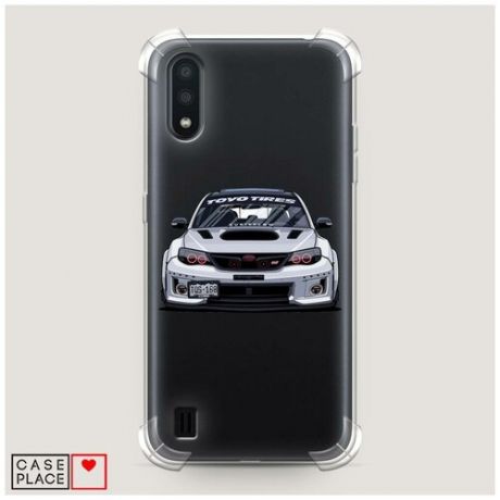 Чехол силиконовый Противоударный Samsung Galaxy A01 Toyo Tires Subaru