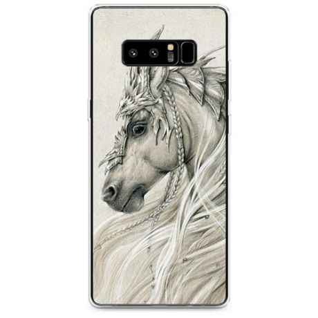 Силиконовый чехол "Лошадь арт 2" на Samsung Galaxy Note 8 / Самсунг Галакси Нот 8