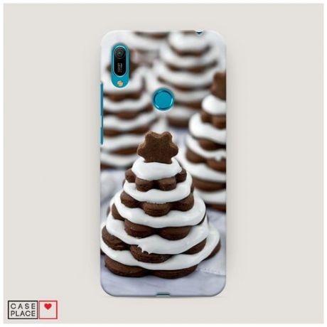 Пластиковый чехол "Елочка из печенья" на Huawei Y6 2019 / Хуавей Y6 2019