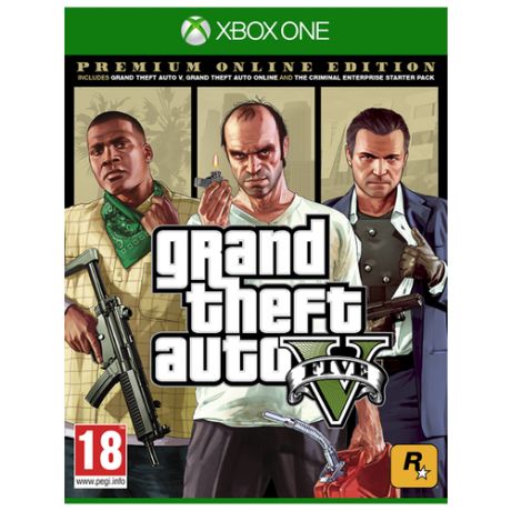 Игра для Xbox ONE Grand Theft Auto V. Premium Online Edition, русские субтитры