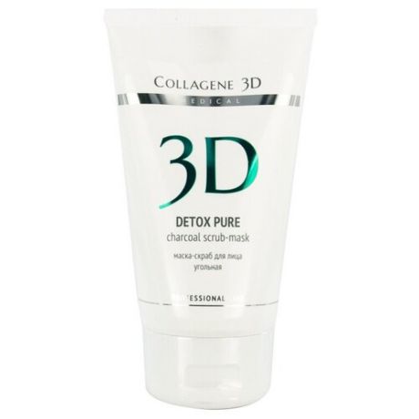 Medical Collagene 3D маска-скраб для лица Professional line Detox Pure угольная 150 мл