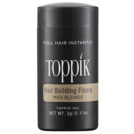Загуститель волос Toppik Hair Building Fibers, оттенок Medium Blonde, 55 г