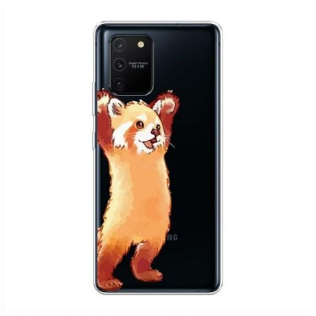Силиконовый чехол "Красная панда в полный рост" на Samsung Galaxy S10 Lite / Самсунг Галакси S10 Лайт