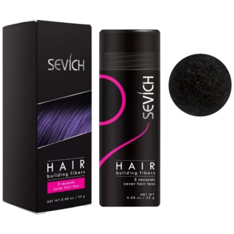 Загуститель волос SEVICH Hair Building Fibers Dark brown (темно-коричневый), 100 г