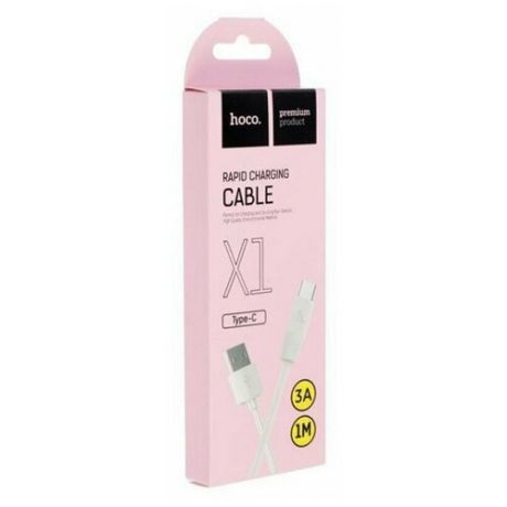 Кабель для Samsung Hoco Cable X1 Rapid Type- C 1M White