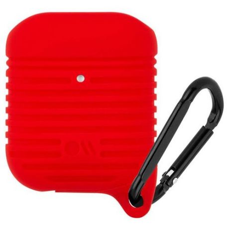 Чехол Case-Mate Tough Water Resistant Case для AirPods красный / чёрный карабин