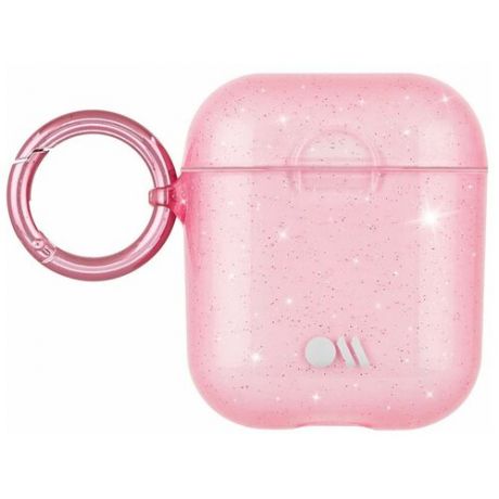 Чехол Case-Mate Hook Ups Sheer Crystal для AirPods розовый