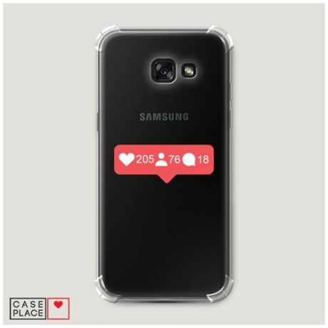 Чехол силиконовый Противоударный Samsung Galaxy A5 2017 Инстаграм логотип