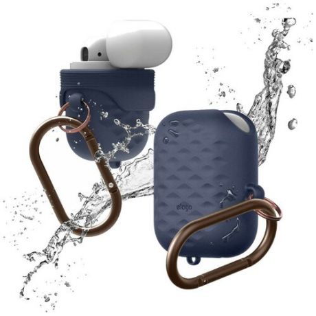 Чехол Elago Waterproof Active Hang Case для AirPods синий Jean Indigo