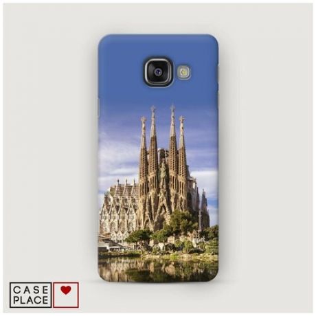 Чехол Пластиковый Samsung Galaxy A7 2016 Храм святого семейства в Барселоне 1
